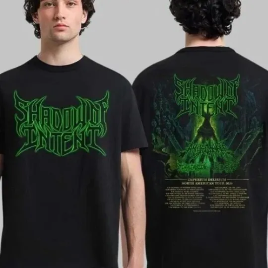 Discover Shadow Of Intent Imperium Delirium North American Tour 2026 T shirt