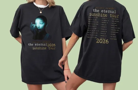 Discover Ariana Eternal Sunshine 2026 Tour Shirt Vintage Pop T-shirt