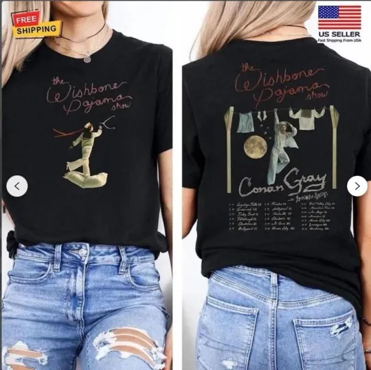 Conan Gray Wishbone World Tour 2026 2 Sided Shirt