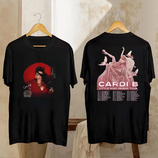 Discover Cardi B Tour 2026 Shirt  Cardi B Little Miss Drama Tour 2026 Shirt