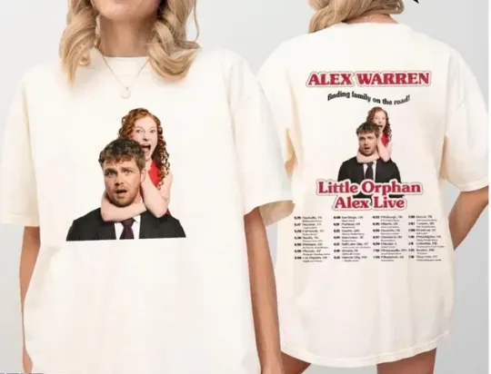 Discover Vintage Alex Warren Shirt, 2026 Tour T-Shirt