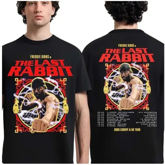 Discover Freddie Gibbs The Last Rabbit 2026 Europe And UK Tour Schedule 2 Sides Shirt