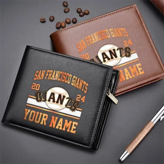 Discover Personalized San Francisco Baseball Giantss Team Men Leather Wallet Gift For Him
