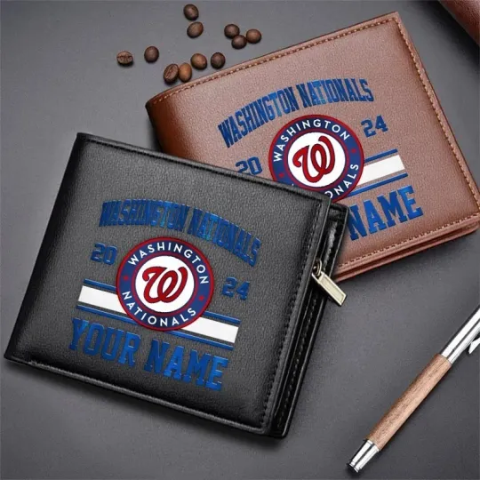 Discover Personalized Washington Baseball Nationalss Team Men Leather Wallet Gift For Him