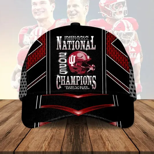Discover Indiana Football 2025 National Champions AOP Baseball Cap