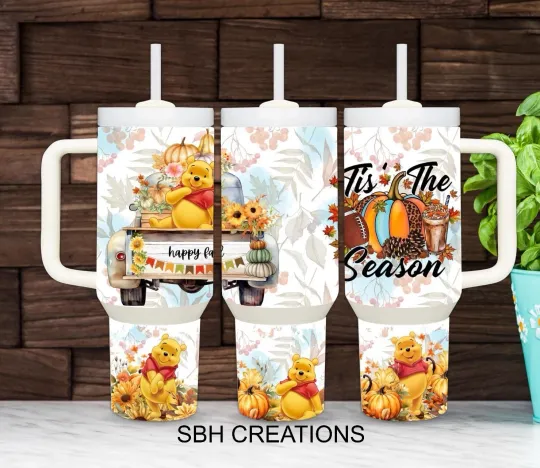 Discover 40oz Fall Tis the Season  insulated Tumbler with sliding lid and straw