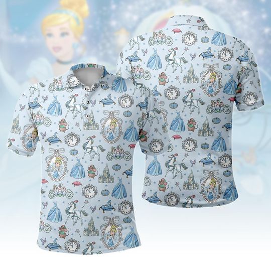 Discover Cinde Polo Shirt, Cinde Golf Shirt, Disney Princess Shirt, Disneyland, Cinde Coquette Mirror Shirt, Disney Girls Trip