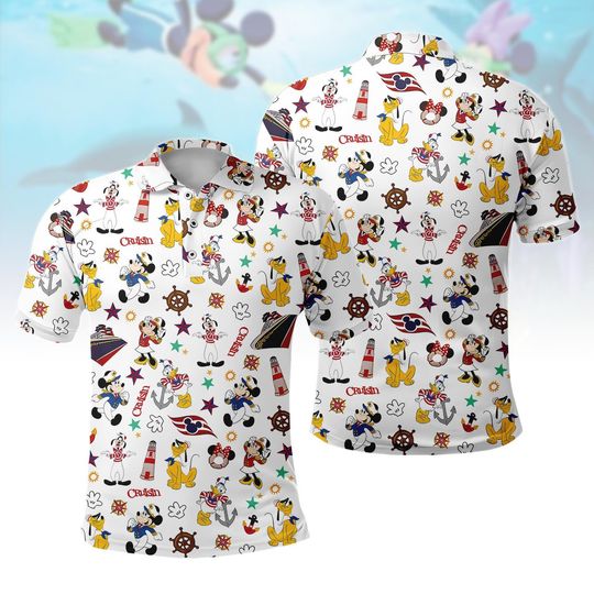 Discover Disney Cruise Squad Polo Shirt, Mickey and Friends Cruise Polo, Disney Cruise Trip, Disney Summer Shirt, Disney Vacation Golf Shirt