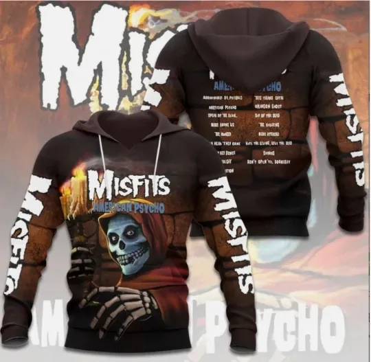 Misfits Band 3D Hoodie Misfits Member 3D Hoodie Fan Gift