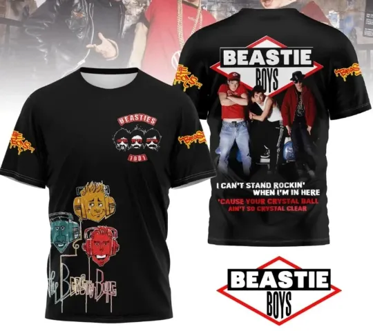 Discover Beastie Boys I Can’t Stand Rockin’ When I’m In Here AOP 3D T-shirt