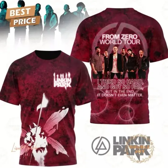 Linkin Park From Zero World Tour 2025 3D T-Shirt