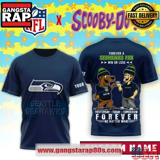 Discover Custom Name Seattle Seahawk x Scoo.by 1Doo 3D Shirt