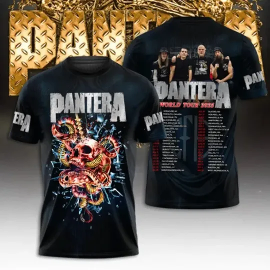 Discover 90S Pa.Nte.Ra World Tour 2025 Tour Schedule 3D T-Shirt