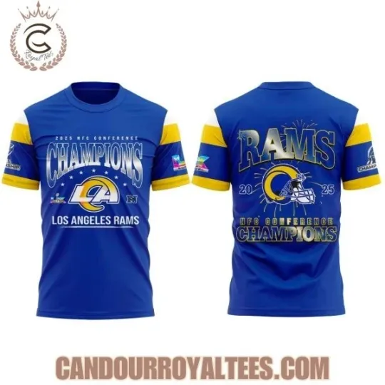Discover LA Ram 2025 NFC Conference Champions 3D Shirt Unisex