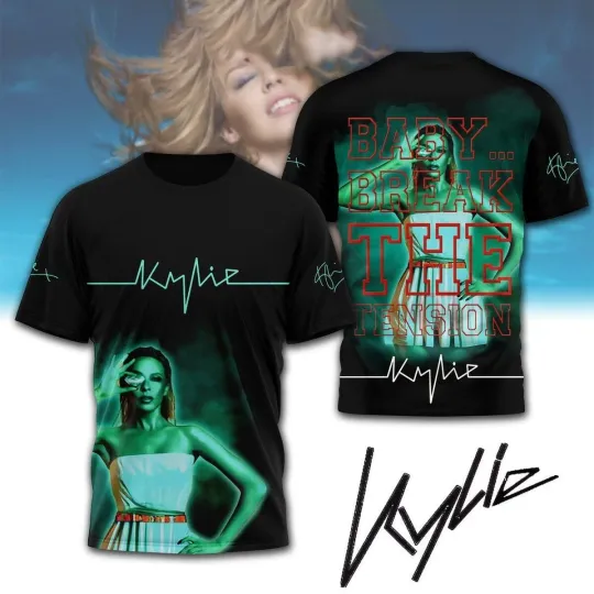 Discover Kylie Minogue Baby Break The Tension For Me 2024 T-shirt 3D