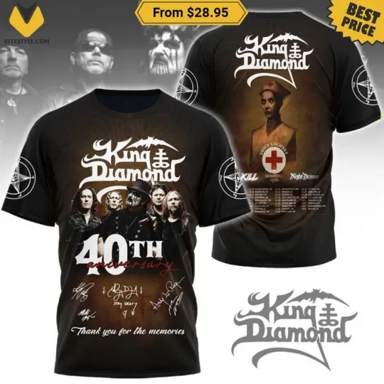 Discover King Special Diamond 40th Anniversary 3D AOP Shirt For Fan Gifts