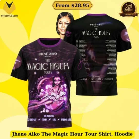 Discover Jhene Aiko The Magic Hour Tour 3D AOP Shirt For Fan Gifts