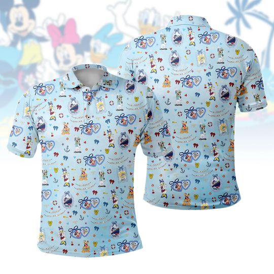 Discover Disney Cruise Coquette Bow Polo Shirt, Mickey Cruise Unisex Polo Shirt, Disney Movie Shirt, Disneyland, Disney World, Gift For Him Her
