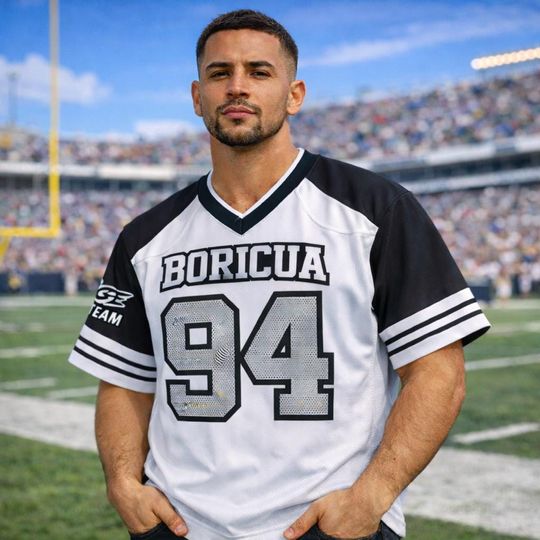 Discover Boricua Puerto Rico Custom Football Jersey, Benito Bowl Shirt, Game Day Shirt, Boricua Pride Gear Apparel