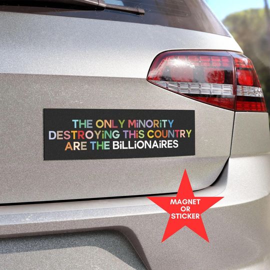 Discover Tax the Rich Sticker, Sink the Rich, Separation of Church and State, Tax the Church