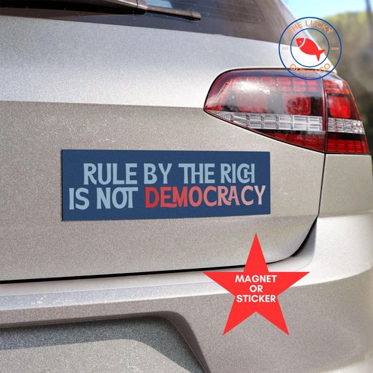 Discover Tax the Rich Sticker, Sink the Rich, Separation of Church and State, Tax the Church