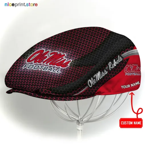 Ole Miss Team Rebels Jeff Cap NCAA Driver Cap NCAA Golf Cap NCAA Flat Cap