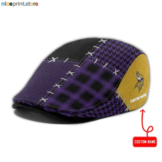 Discover Minnesota Team Vikings Jeff Cap Vikings football Driver Cap Golf Cap football Flat Cap