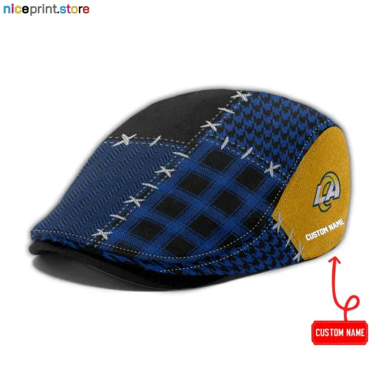Discover Los Angeles Team Rams Jeff Cap Rams football Driver Cap Golf Cap football Flat Cap for Men