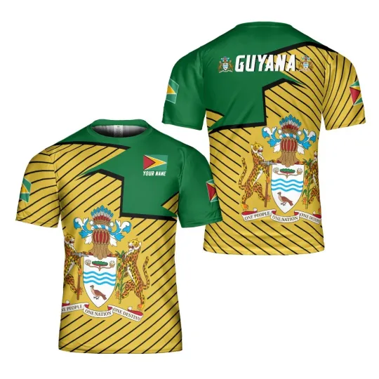 Discover Personalized Guyana Shirt, Custome Guyanese Pride 3D Shirt for Men & Women