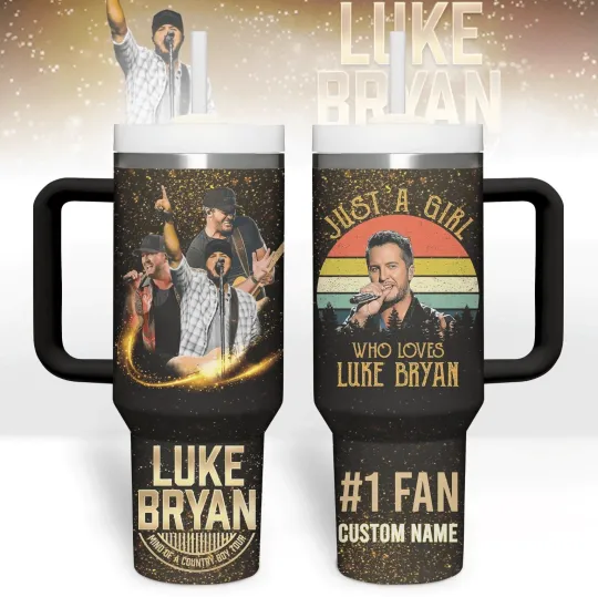 New Custom Name Luke Bryan Gift For Fans 40oz Tumbler  SO721