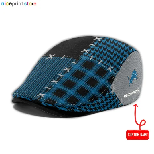 Discover Detroit Team Lions Jeff Cap Lions football Driver Cap Golf Cap football Flat Cap for Men