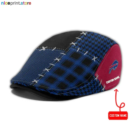 Discover Buffalo Team Bills Jeff Cap Bills football Driver Cap Golf Cap football Flat Cap for Men
