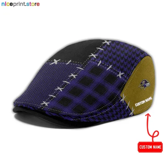 Discover Baltimore Team Ravens Jeff Cap Ravens football Driver Cap Golf Cap football Flat Cap