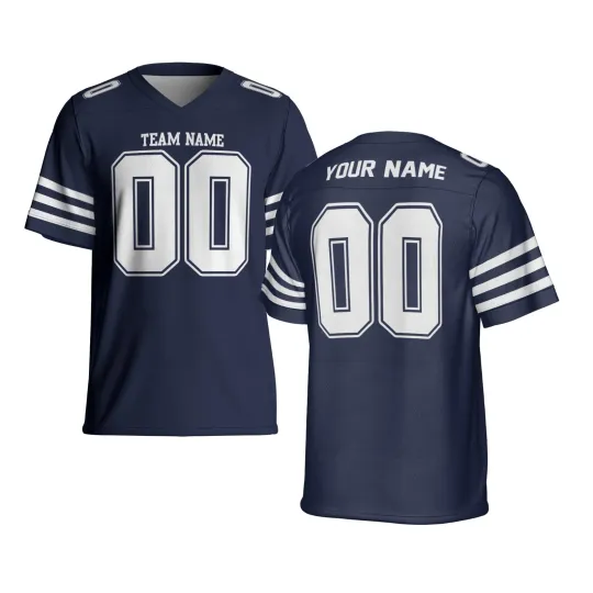 Discover Personalized Team Name & Number Football Jersey For Team Fans