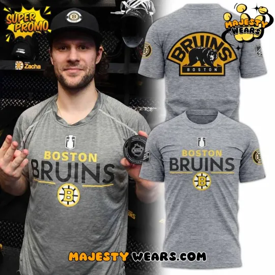 Discover Boston Bruin 2026 Winner Grey 3D T-Shirt