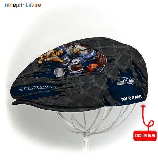 Seattle Team Seahawks Jeff Cap Seahawks Newsboy Cap football Golf Cap football Flat Cap