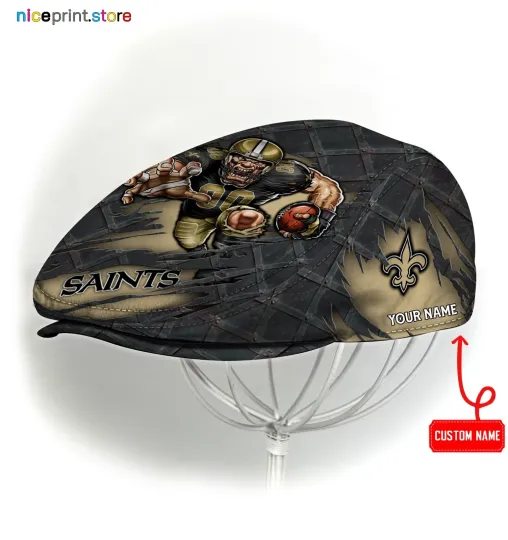 Discover New Orleans Team Saints Jeff Cap Saints Newsboy Cap football Golf Cap football Flat Cap