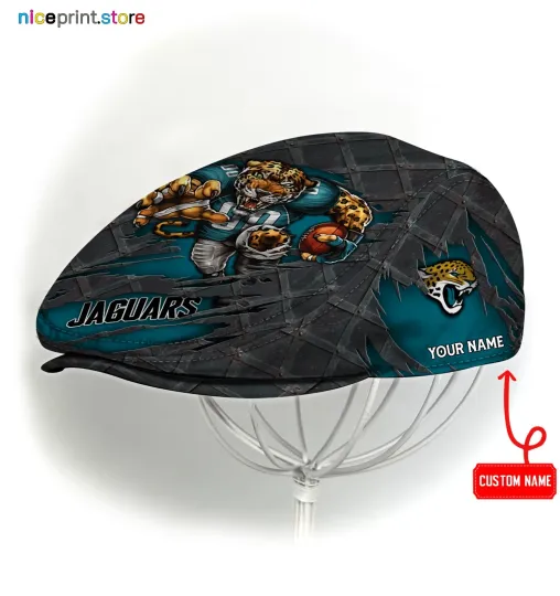 Discover Jacksonville Team Jaguars Jeff Cap Jaguars Newsboy Cap football Golf Cap football Flat Cap