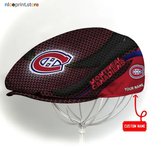 Discover Montreal Team Canadiens Jeff Cap Canadiens Newsboy Cap NHL Flat Cap for Men