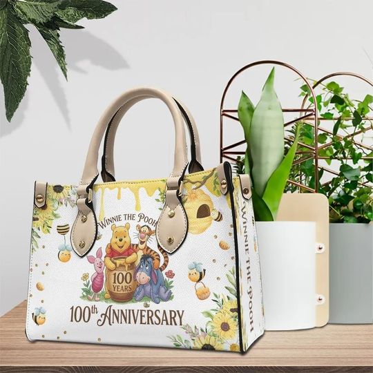 Discover Winnie The Pooh Leather Bag, Pooh And Friends Women Bag, Disney Movie Bag For Her, Pooh Lover Gift