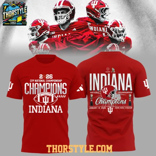 Discover Indiana Hosiers Football 2026 National Championship Winner 3D T-Shirt
