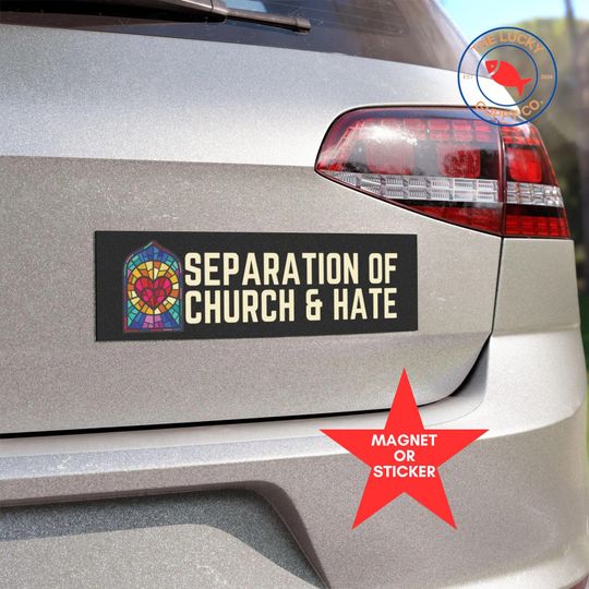 Discover Separation of Church and Hate Bumper Sticker, Jesus Oh My God Guys That's Not What I Said, Liberal Christian Tshirt, Jesus Was Woke Sign