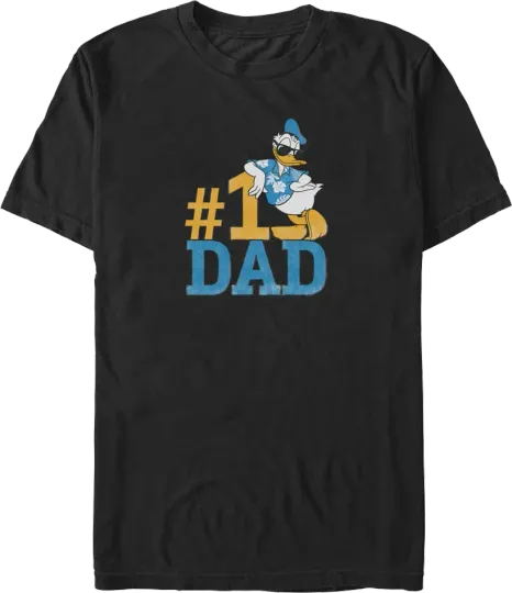 Discover Disney #1 Dad Donald Duck T-Shirt, Gift For Friends