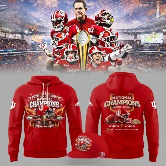Discover Indiana Hoosiers 2025 2026 National Champions Hoodie