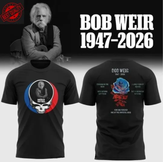 Discover Bob Weir 1947-2026 Thank You T-Shirt