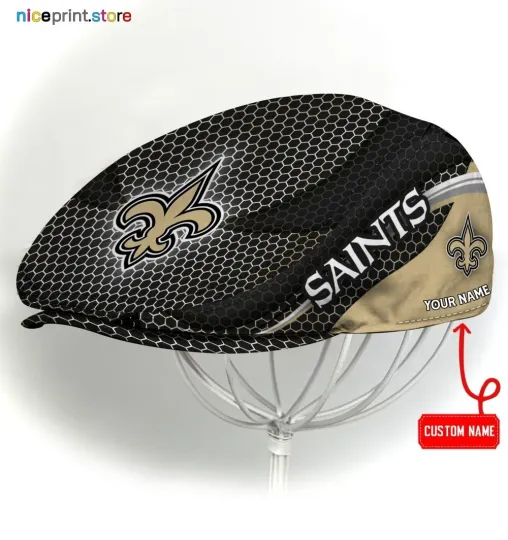 Discover New Orleans Team Saints Jeff Cap Saints Newsboy Cap football Golf Cap football Flat Cap