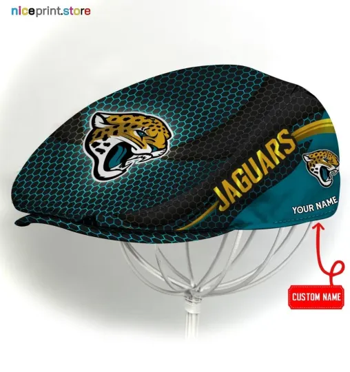 Discover Jacksonville Team Jaguars Jeff Cap Jaguars Newsboy Cap football Golf Cap football Flat Cap
