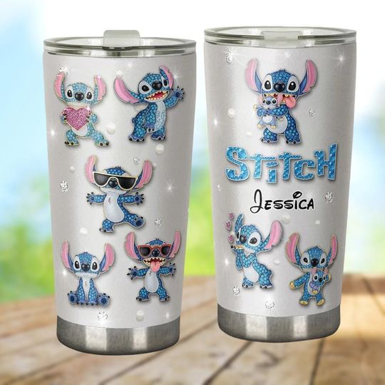 Discover Personalized Disney Stitch Stainless Tumbler, Lilo And Stitch 20oz Tumbler, Stitch Fan 30oz Tumbler Cup, Disneyworld Gift For Fan