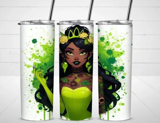 Goth Tiana Tumbler with Lid and Straw