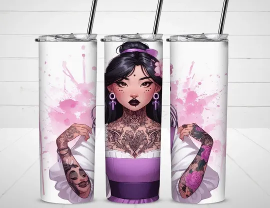 Discover Mulan Tumbler with Lid and Straw